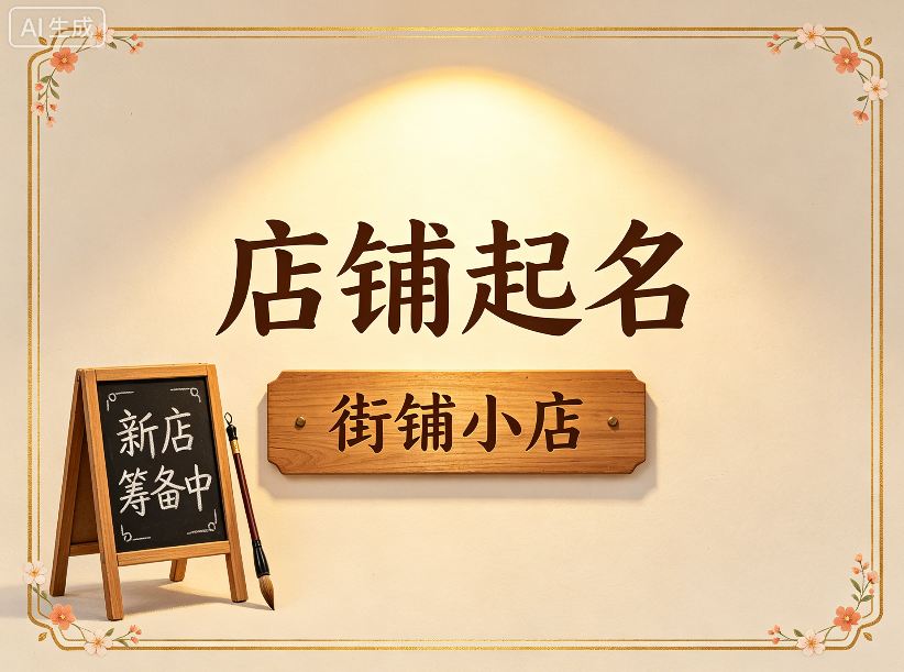 店铺起名丨超市名字寓意好带财气的